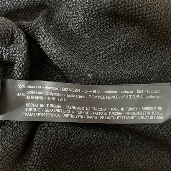 Zara light weight black top sweater pearls S - Picture 12 of 13